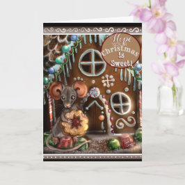 Gingerbrei Maus Sweet Christmas Card Karte