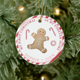 Gingerbrei Mein erstes Weihnachtsmädchen-Adoption- Keramik Ornament