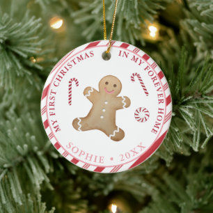 Gingerbrei Mein erstes Weihnachtsmädchen-Adoption- Keramik Ornament