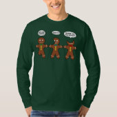 Gingerbrei Mein Leg Hurts Funny Long Sleeve T-Shirt (Vorderseite)