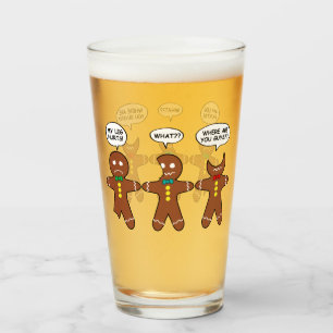 Gingerbrei Mein Leg Hurts Spaß Beer Glas