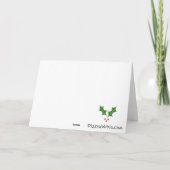 Gingerbrei Men Christmas Card Feiertagskarte (Rückseite)