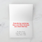 Gingerbrei Men Christmas Card Feiertagskarte (Innenseite)