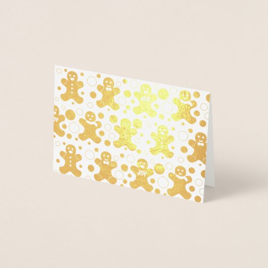 Gingerbrei Men Grußkarte Folienkarte (Vorderseite)