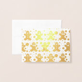 Gingerbrei Men Grußkarte Folienkarte (Vorderseite mit Umschlag)