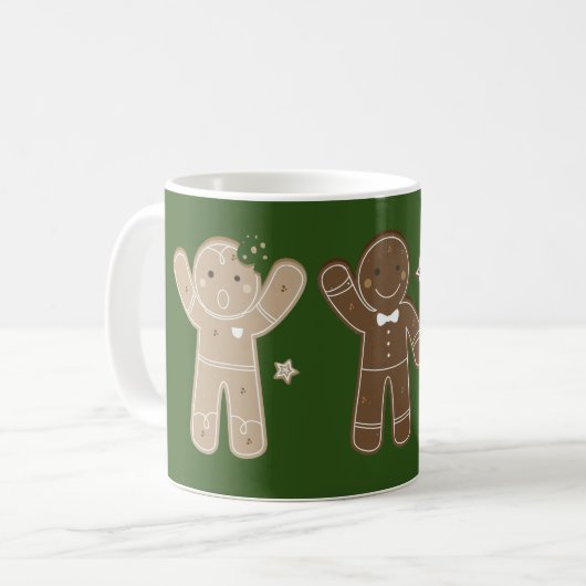 Gingerbrei Men Holiday Coffee Tasse (Vorderseite Links)