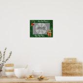 Gingerbrei Men Holiday Frame Add Foto Poster (Küche)