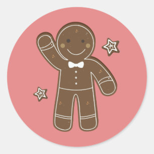 Gingerbrei Men Holiday Sticker