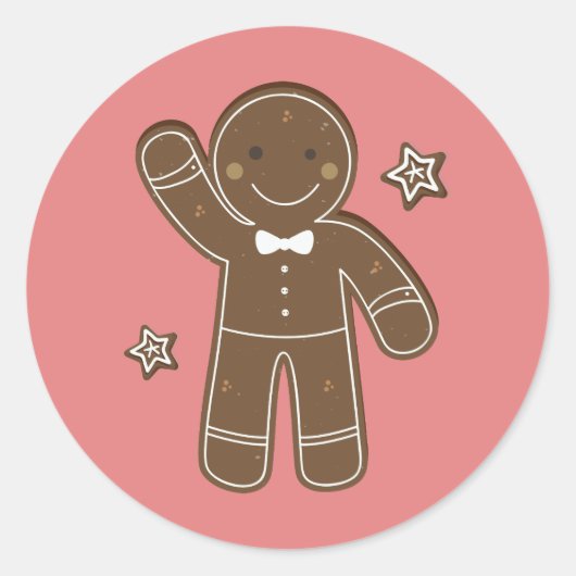 Gingerbrei Men Holiday Sticker (Vorderseite)