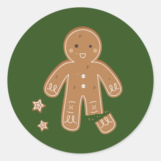 Gingerbrei Men Holiday Sticker (Vorderseite)