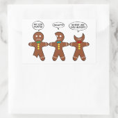 Gingerbrei Men My Leg Hurts Holiday Rectangle S Rechteckiger Aufkleber (Tasche)