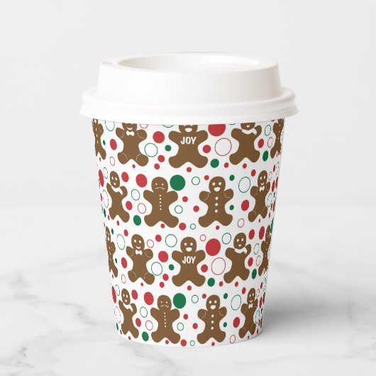 Gingerbrei Men Paper Cup Pappbecher (Rückseite)