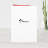 Gingerbrei Men Sweet Holiday Grußkarte Karte (Rückseite)