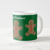 Gingerbrei Men Weihnachten Jumbo-Tasse (Vorderseite Rechts)
