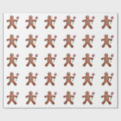 Gingerbrei Men Wrapping Paper Geschenkpapier (Flach)