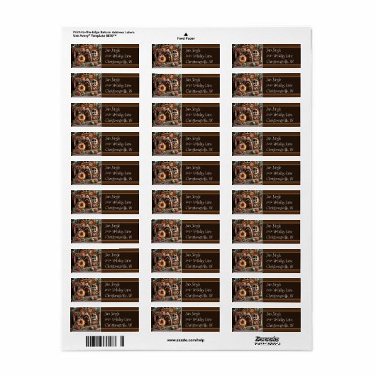 Gingerbrei Mouse Weihnachtsmarke (Vorne)