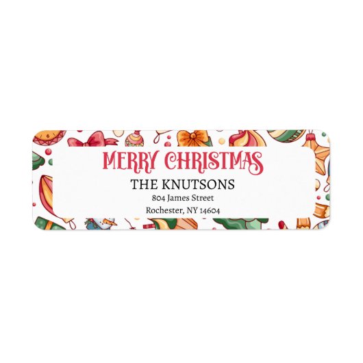 Gingerbrei Personalisierte Weihnachtsfeier Rücksen (Vorne)