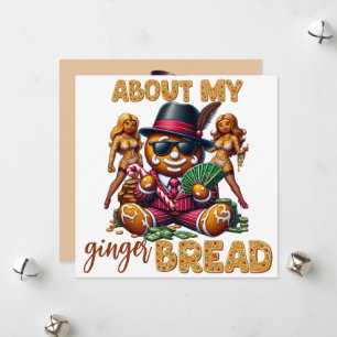 Gingerbrei Pimp Funny Urban Weihnachtskarte Feiertagskarte