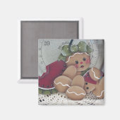 Gingerbrei Süsse Kitchen Magnet (Vorderseite/Rückseite)