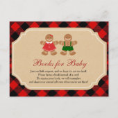 Gingerbrei Weihnachtsbücher für Baby Einladungspostkarte (Vorderseite)