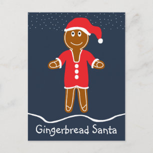 Gingerbrei Weihnachtsfeiertag Postkarte