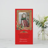 Gingerbrei Weihnachtsfotokarte Feiertagskarte (Stehend Vorderseite)