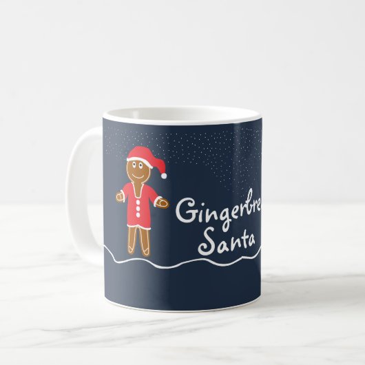 Gingerbrei Weihnachtskaffee Tasse (Vorderseite Links)