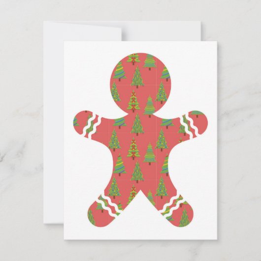 Gingerbrei Weihnachtskarte Feiertagskarte (Vorderseite)