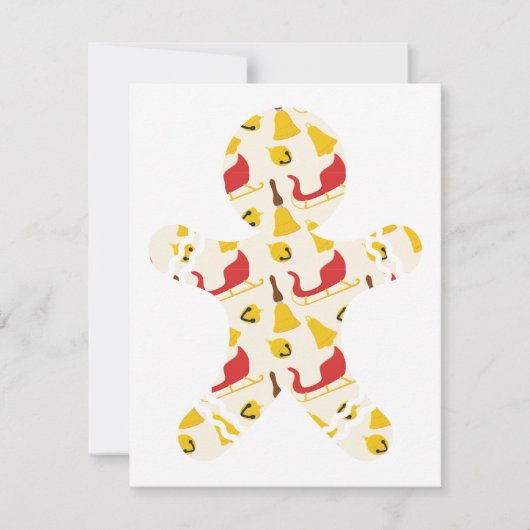 Gingerbrei Weihnachtskarte Feiertagskarte (Vorderseite)
