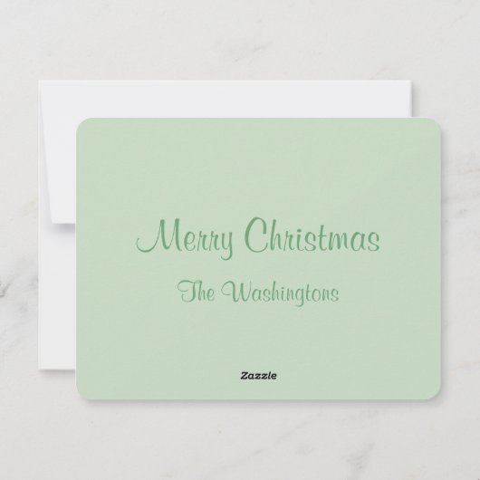 Gingerbrei Weihnachtskarte Feiertagskarte (Rückseite)