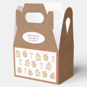 Gingerbrei Weihnachtskochpapier Geschenkschachtel (Geöffnet)