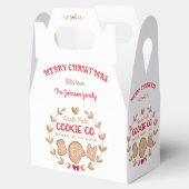 Gingerbrei Weihnachtskost Austausch Roter Name Geschenkschachtel (Geöffnet)