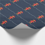 Gingerbrei Weihnachtswrapping Paper Geschenkpapier (Ecke)