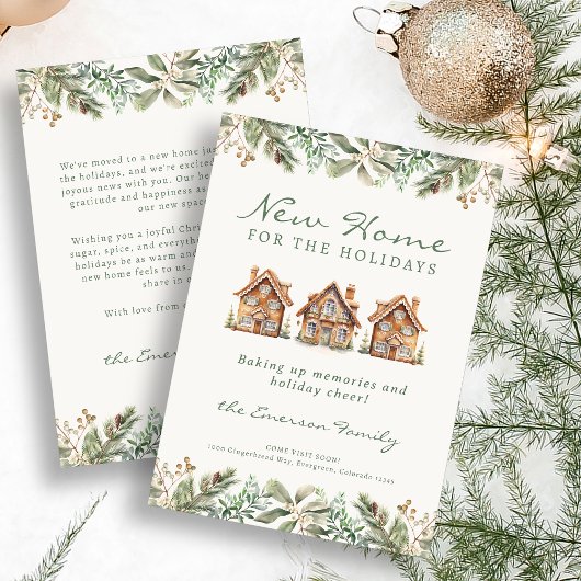 Gingerbrei Zuhause Holiday Card Feiertagskarte