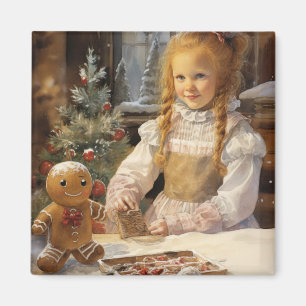 Gingerbret Cookies Country Kitchen Magnet