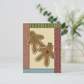 Gingerbret Delights Postkarte (Stehend Vorderseite)