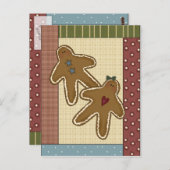 Gingerbret Delights Postkarte (Vorne/Hinten)