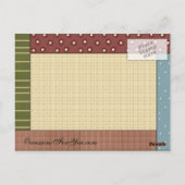 Gingerbret Delights Postkarte (Rückseite)