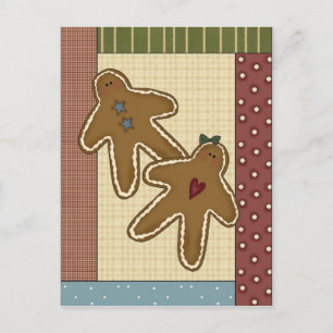 Gingerbret Delights Postkarte
