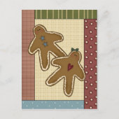 Gingerbret Delights Postkarte (Vorderseite)