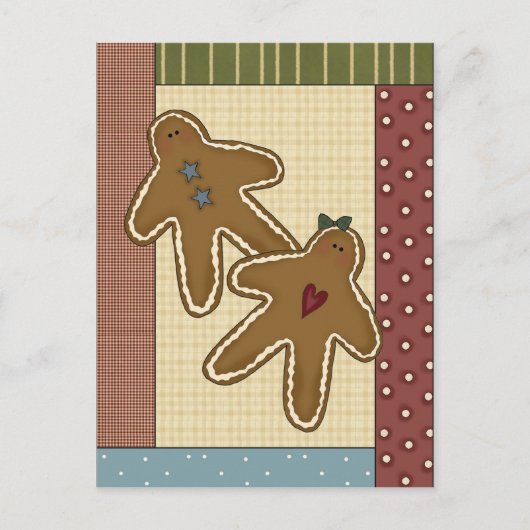 Gingerbret Delights Postkarte (Vorderseite)