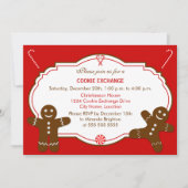 Gingerbrett Cookie Exchange-Party Einladung (Vorderseite)