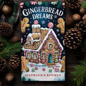 Gingerbrett Dreams Personalisiert Weihnachten Geschirrtuch