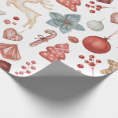 Gingerbrett Dreams Wrapping Paper Geschenkpapier (Ecke)