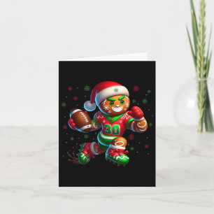 Gingerbrett Fußball Weihnachtsdesign Spaß Urlaub Karte