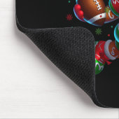 Gingerbrett Fußball Weihnachtsdesign Spaß Urlaub Mousepad (Ecke)