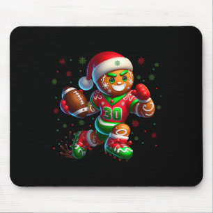 Gingerbrett Fußball Weihnachtsdesign Spaß Urlaub Mousepad