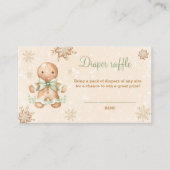 Gingerbrett Green Baby Duwer Windelwaschkarte Begleitkarte (Vorderseite)