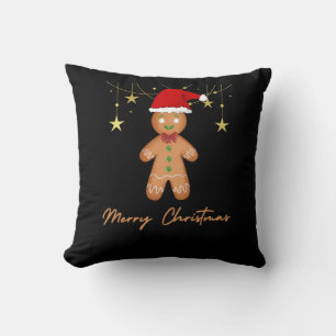 Gingerbrett Grüße Weihnachten Kissen