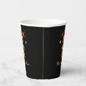 Gingerbrett Grüße Weihnachten Pappbecher (Rechts)